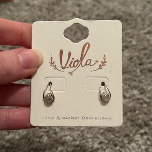 Silver Teardrop Earrings